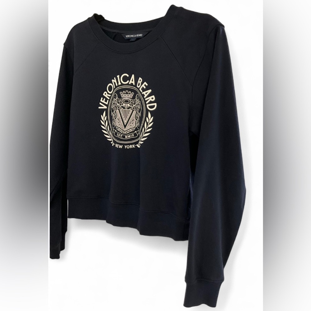 Veronica Beard Navy Sweatshirt with Emblem - Picture 8 of 14